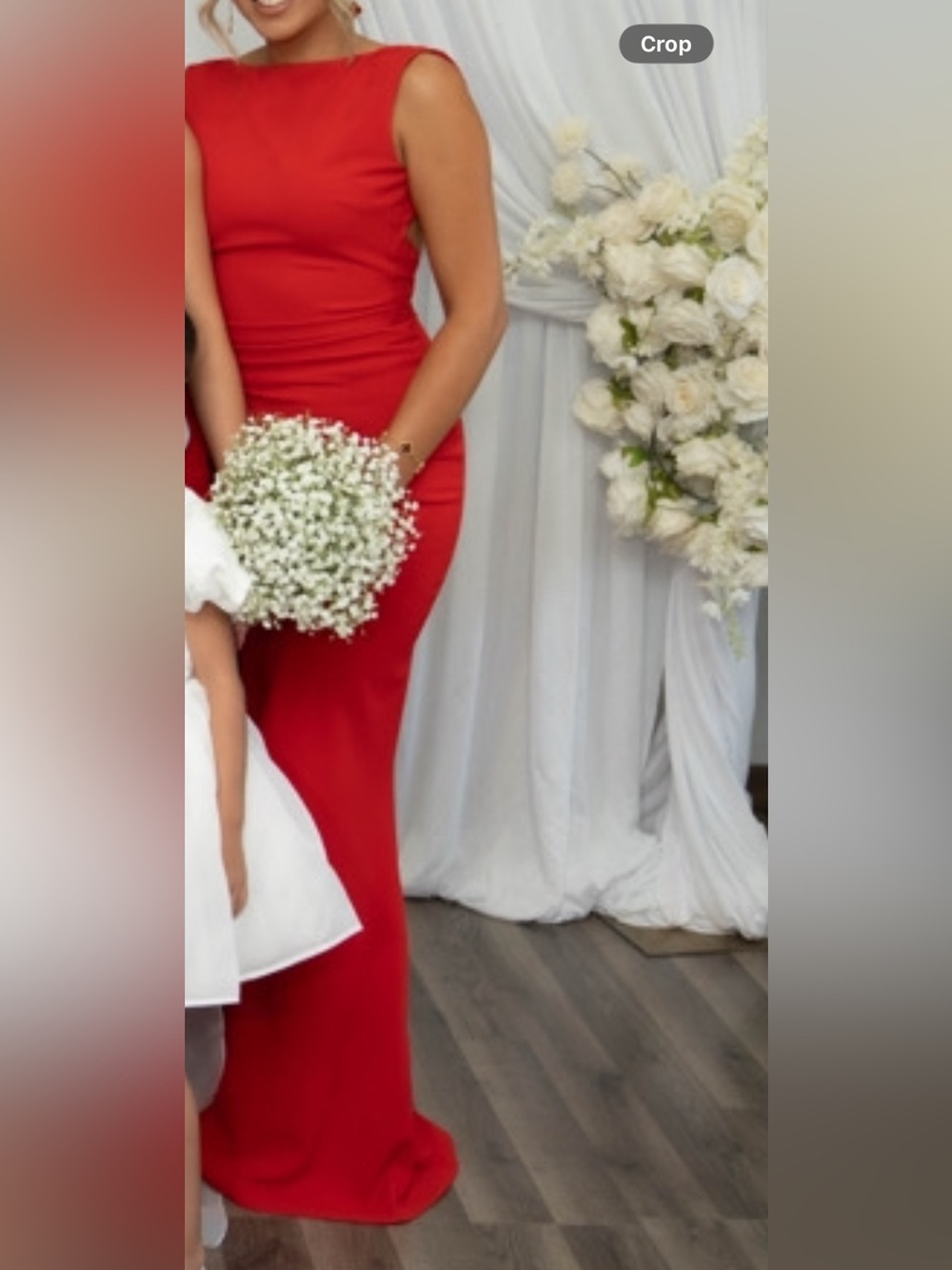 Sleeveless Red Maxi Dress with Sleek Silhouette